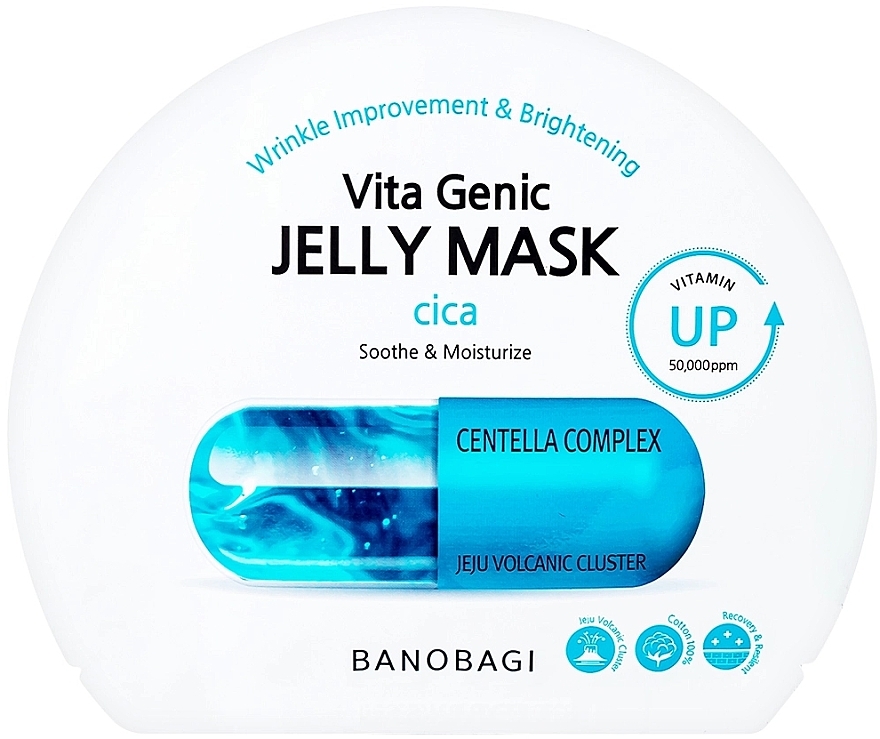 Uspokajająca maseczka witaminowa z centellą - BanoBagi Vita Genic Jelly Mask Cica — Zdjęcie N1