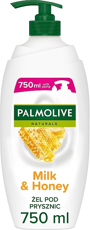 Kremowy żel pod prysznic mleko i miód - Palmolive Naturals Honey & Milk — Zdjęcie N3