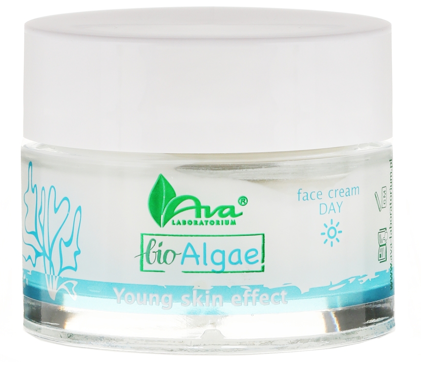 Krem anti-aging do twarzy na dzień z zielonym kawiorem Efekt młodej skóry - AVA Laboratorium Bio Alga — Zdjęcie N2