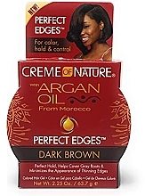 Kup Krem do włosów - Creme Of Nature Oil Argan Perfect Edges Dark Brown