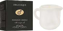 Kup PRZECENA! Świeca do masażu z olejem arganowym dla mężczyzn - Organique Spa Massage Candle With Argan Oil *