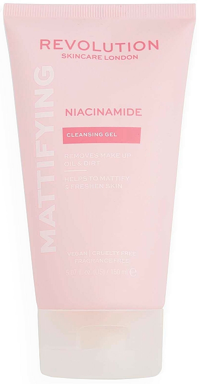 Matujący żel myjący z niacynamidem do twarzy - Revolution Skincare Niacinamide Mattifying Cleansing Gel — Zdjęcie N1