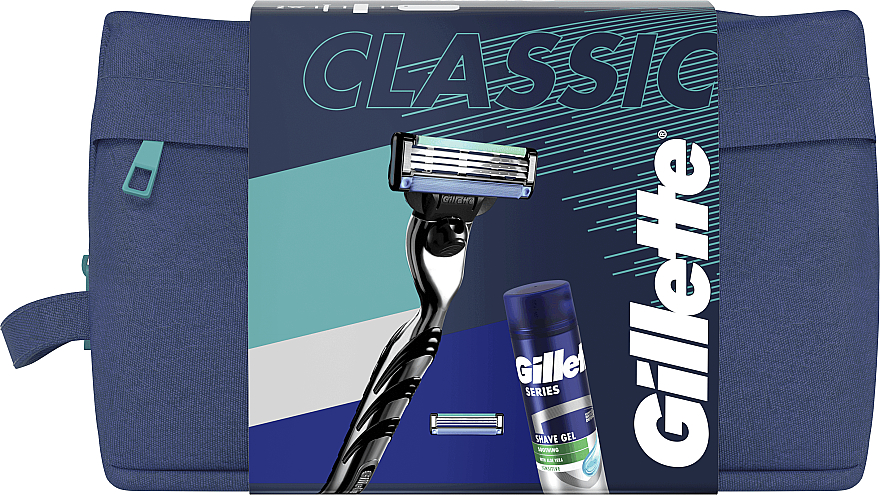 Zestaw - Gillette Mach3 (razor/1pc + foam/200ml + bag/1pc) — Zdjęcie N1