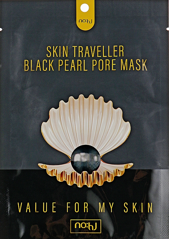 Maska z ekstraktem z pereł dla blasku skóry	 - NOHJ Skin Traveller Black Pearl Pore Mask