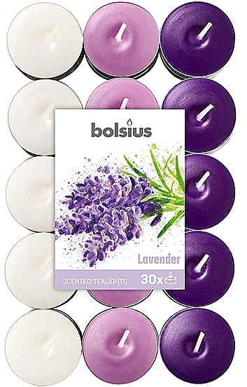 Świeczki zapachowe Lawenda - Bolsius Scented True Glow Lavender — Zdjęcie N1