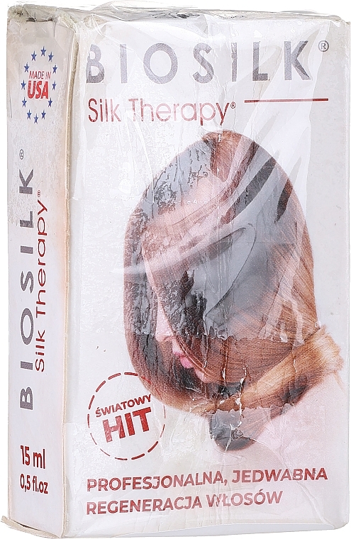 PRZECENA! Intensywnie regenerujący jedwab do włosów - BioSilk Silk Therapy (miniprodukt) * — Zdjęcie N3