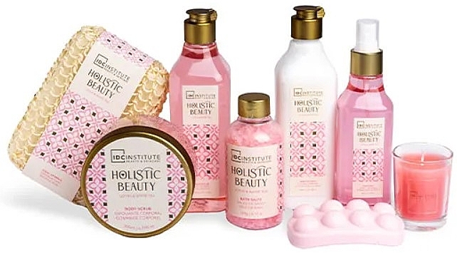 Zestaw, 8 produktów - IDC Institute Holistic Beauty Lotus & White Tea — Zdjęcie N2