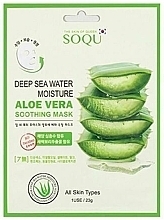 Kup Nawilżająca i łagodząca maseczka z aloesem - Soqu Deep Sea Water Moisture Aloe Vera Soothing Mask