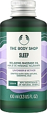 Relaksujący olejek do masażu na sen Lawenda i wetiweria - The Body Shop Sleep Relaxing Massage Oil — Zdjęcie N1
