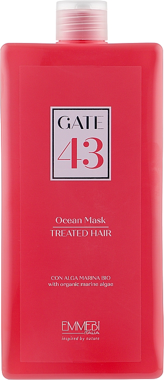 Maska do włosów farbowanych i zniszczonyc - Emmebi Italia Gate 43 Wash Ocean Mask Treated Hair — Zdjęcie N3