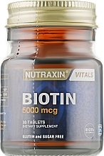 Suplement diety Biotyna, 5000 mcg - Nutraxin — Zdjęcie N2