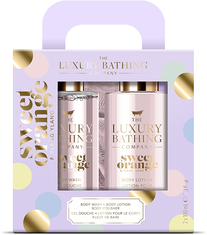 Zestaw - Grace Cole The Luxury Bathing Glamorous Glow Set (sh/gel/100ml + b/lot/100ml) — Zdjęcie N1