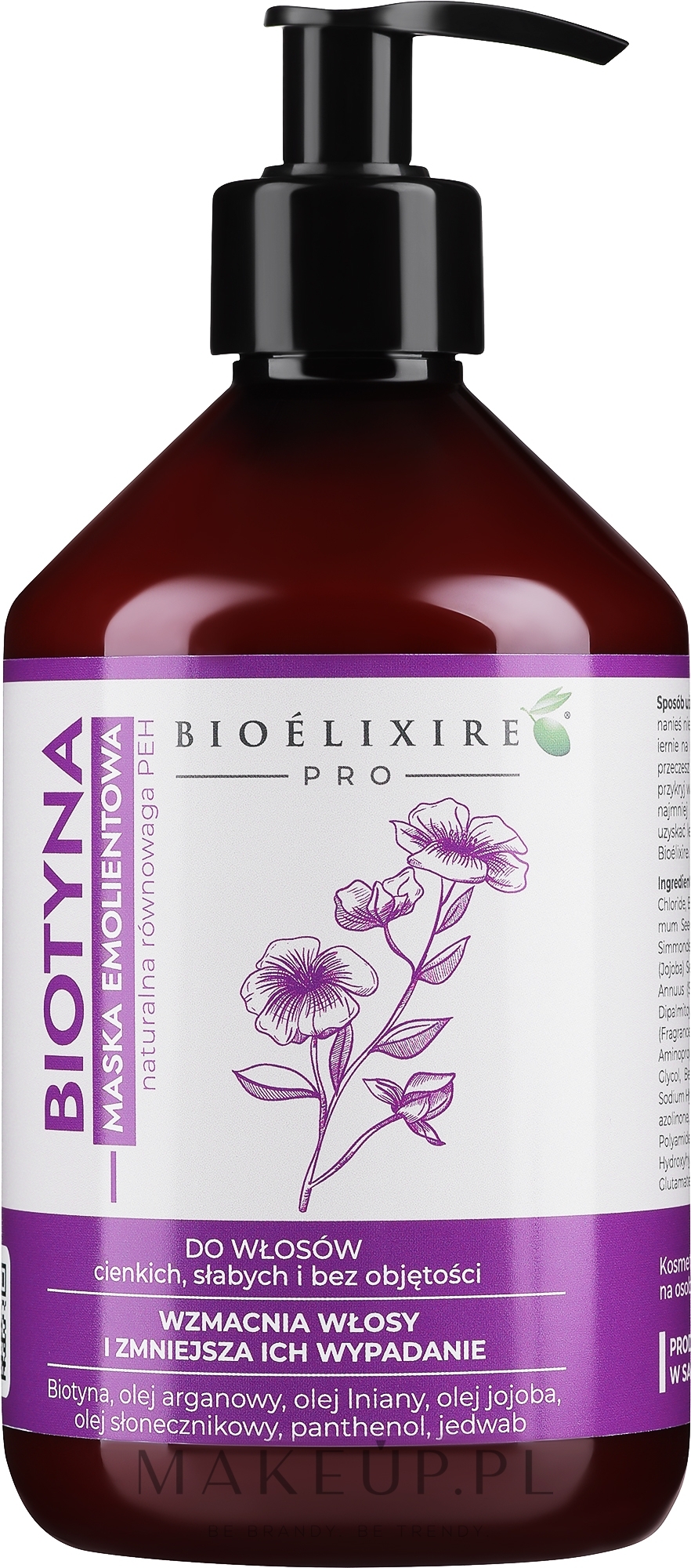 Maska do włosów z biotyną - Bioelixir Professional — Zdjęcie 500 ml