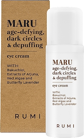 Przeciwstarzeniowy krem ​​pod oczy na cienie i obrzęki - Rumi Cosmetics Puga Anti-Aging & Depuffing Eye Cream — Zdjęcie N1