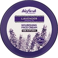 Kup Odżywczy krem do twarzy - BioFresh Via Natural Lavender Organic Oil Nourishing Face Cream
