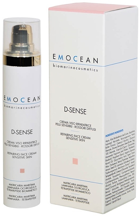 Rewitalizujący krem do twarzy dla skóry wrażliwej - Emocean D-Sense Repairing Face Cream Sensitive Skin — Zdjęcie N2