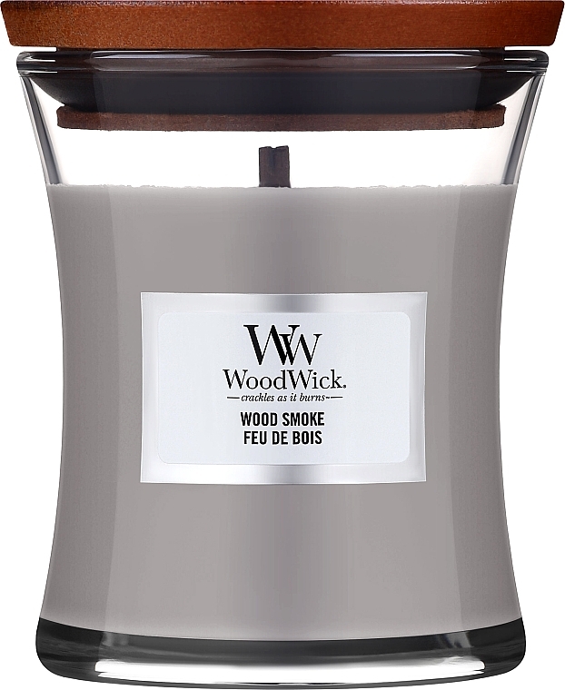 PRZECENA! Świeca zapachowa w szkle - WoodWick Hourglass Candle Wood Smoke * — Zdjęcie N3