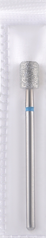 Frez diamentowy 5 mm, L-7 mm, walec ze ścięciem, niebieski - Head The Beauty Tools — Zdjęcie N1