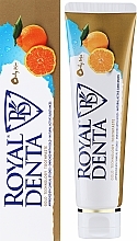 Pasta do zębów Cząsteczki złota i satsuma - Royal Denta Jeju Orange And Gold Technology Toothpaste — Zdjęcie N2