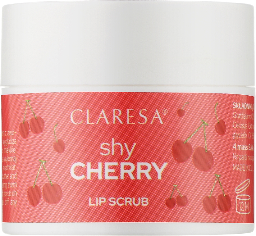 Peeling do ust Nieśmiała Wiśnia - Claresa Lip Scrub Shy Cherry
