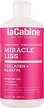 Wygładzająca odżywka z kolagenem i keratyną - La Cabine Miracle Liss Collagen + Keratin Conditioner — Zdjęcie N1