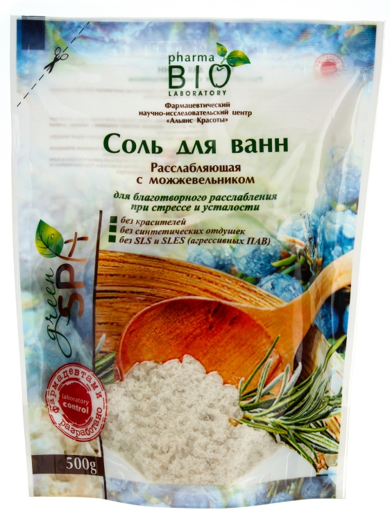 Relaksująca sól do kąpieli Jałowiec - Pharma Bio Laboratory