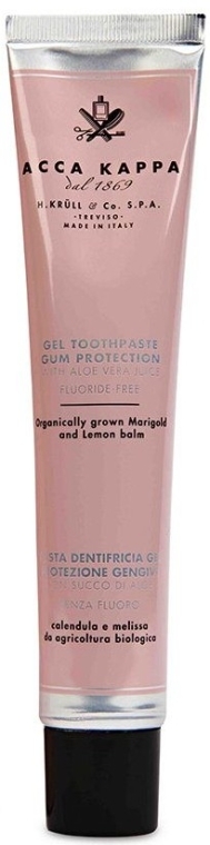 Pasta do zębów bez fluoru - Acca Kappa Gel Toohtpaste Gum Protection