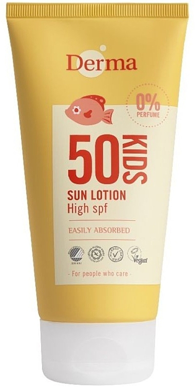Balsam do opalania dla dzieci o wysokim stopniu ochrony - Derma Kids Sun Lotion High SPF 50