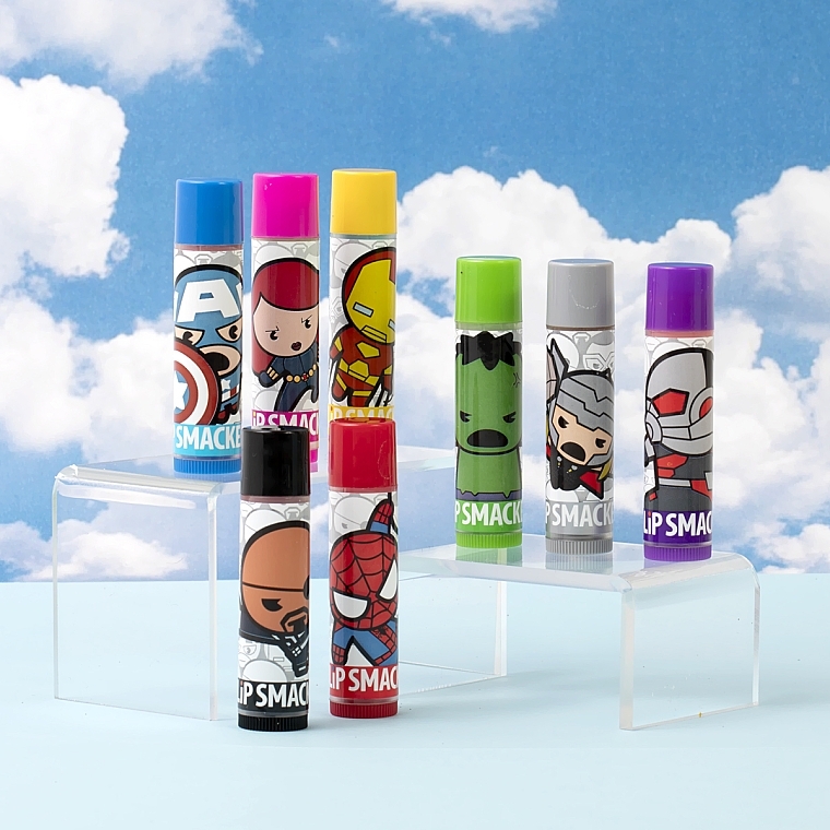 Zestaw balsamów do ust - Lip Smacker Marvel Party Pack (lip/balm/8x4g) — Zdjęcie N5