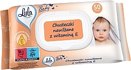 Kup Chusteczki nawilżane dla niemowląt z witaminą E, 50 szt. - LULA Baby