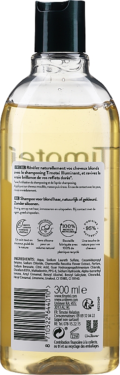 Szampon do włosów blond - Timotei Blond Reflet Shampoo — Zdjęcie N2