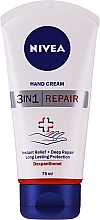Krem do rąk do suchej i popękanej skóry - NIVEA 3in1 Repair Hand Cream — Zdjęcie N1