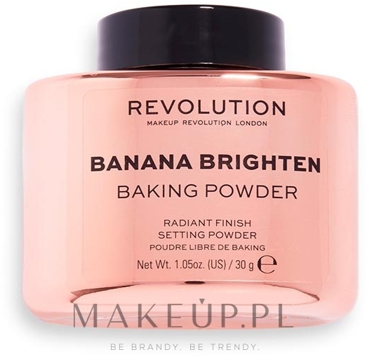 Puder do twarzy - Makeup Revolution Banana Brighten Baking Powder — Zdjęcie 30 g