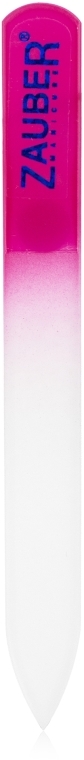 Pilnik do paznokci szklany, długość 115 mm, amarantowy - Zauber — Zdjęcie N1