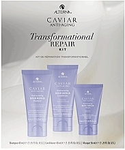 Zestaw - Alterna Caviar Anti Aging Trasformational Repair Kit (shampoo/mini/40ml + h/cond/mini/40ml + h/mask/mini/36ml) — Zdjęcie N2