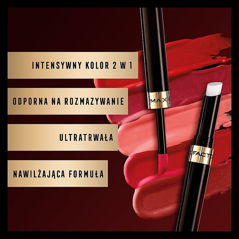 WYPRZEDAŻ Dwufazowa pomadka w płynie o długotrwałym efekcie - Max Factor Lipfinity Lip Colour 24h * — Zdjęcie N7