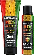Zestaw - Dermacol Men Agent Happy (sh/gel/250ml + spray/150ml) — Zdjęcie N2