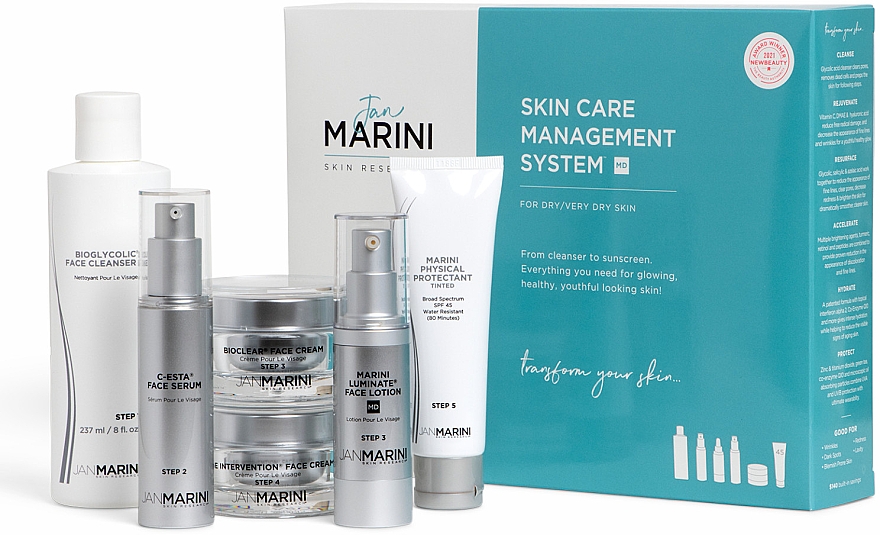 Zestaw, 6 produktów - Jan Marini Skin Care Management System Dry/Very Dry Skin SPF 45 — Zdjęcie N1