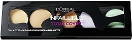 Kup Paletka korektorów do twarzy - L'Oreal Paris Infallible Total Cover Concealer Palette