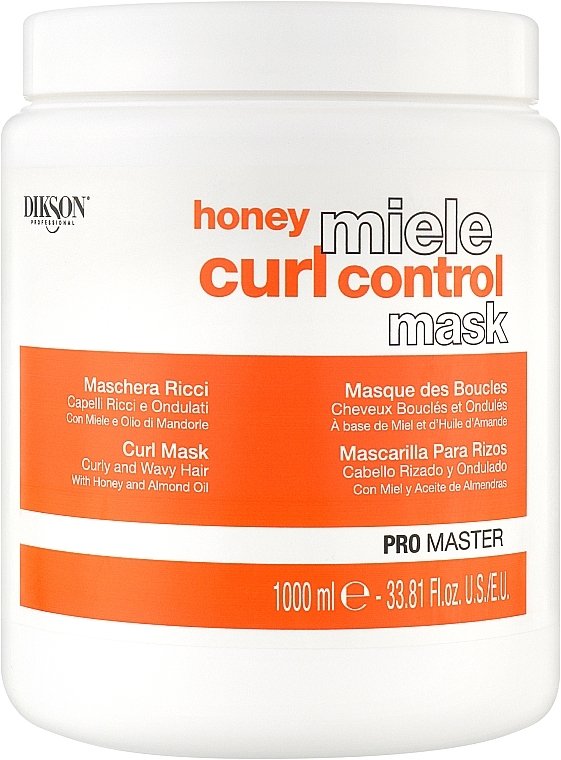 Miodowa maska ​​do włosów kręconych - Dikson Honey Miele Curl Control Mask — Zdjęcie N1