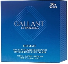 Kup Piankowa gąbka pod prysznic wielokrotnego użytku - Spongelle Homme Collection Gallant
