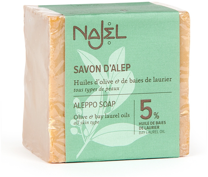 Mydło Aleppo z olejem laurowym 5% - Najel Aleppo Soap 5% Bay Laurel Oil — Zdjęcie N1