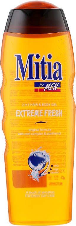 Szampon żel pod prysznic dla mężczyzn 2 w 1 Extreme Fresh - Mitia Hair and Body Gel — Zdjęcie N1