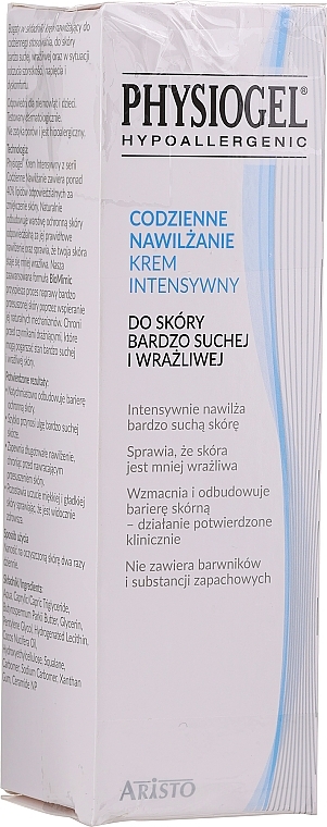 PRZECENA! Intensywny krem nawilżający do skóry bardzo suchej i wrażliwej - Physiogel Intensive Cream * — Zdjęcie N4