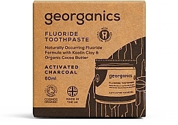 Naturalna pasta do zębów z fluorem - Georganics Activated Charcoal Fluoride Toothpaste — Zdjęcie N4