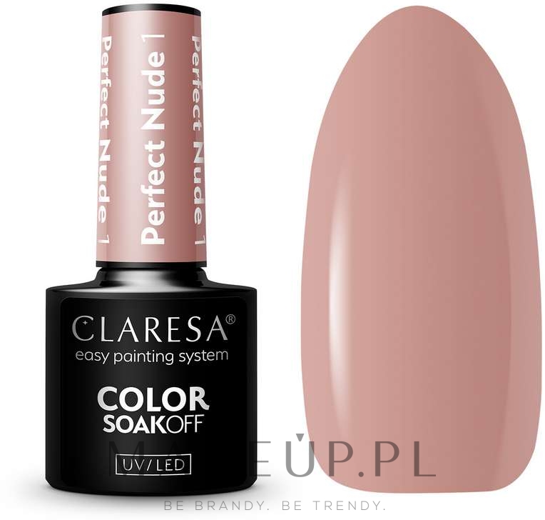 Żelowy lakier do paznokci - Claresa Perfect Nude Color Soak Off UV/LED  — Zdjęcie 1