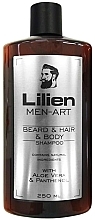 Kup Szampon do brody, włosów i ciała Aloes i pantenol - Lilien Men-Art Beard & Hair & Body Shampoo
