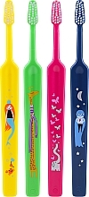 Kup Szczoteczki do zębów dla dzieci, zielona + różowa + żółta + niebieska - TePe Kids Extra Soft