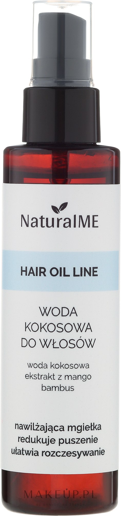 Woda kokosowa do włosów - NaturalME Hair Oil Line — Zdjęcie 75 ml