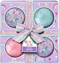 Kup Zestaw bomb do kąpieli - Baylis & Harding Beauticology From Me To You Bath Bombs Gift Set (b/bomb/4x120g)